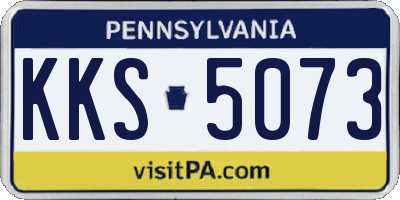 PA license plate KKS5073