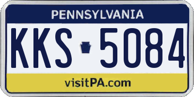 PA license plate KKS5084