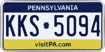 PA license plate KKS5094