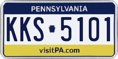 PA license plate KKS5101