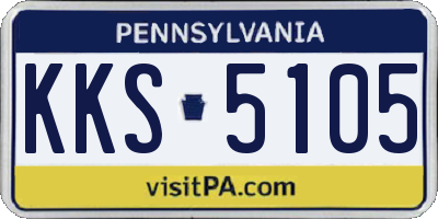 PA license plate KKS5105