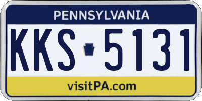 PA license plate KKS5131