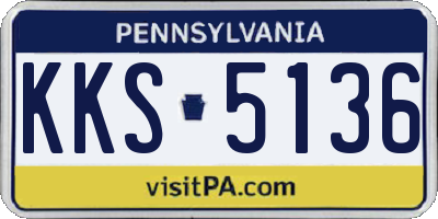 PA license plate KKS5136