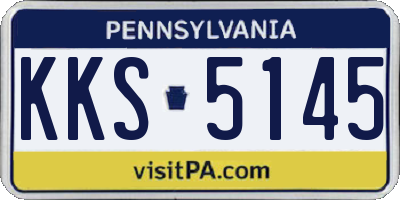 PA license plate KKS5145