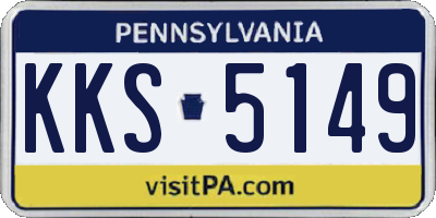 PA license plate KKS5149