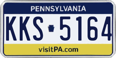 PA license plate KKS5164