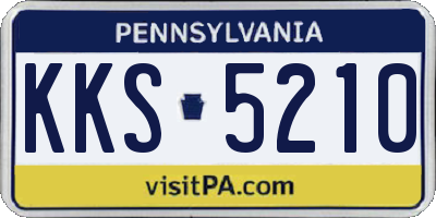 PA license plate KKS5210