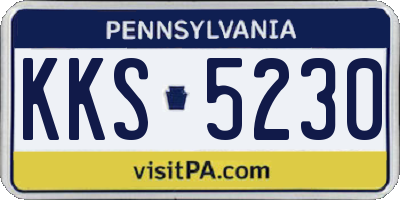 PA license plate KKS5230