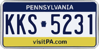 PA license plate KKS5231