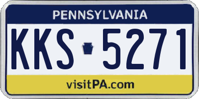 PA license plate KKS5271