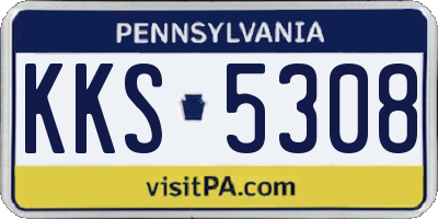 PA license plate KKS5308