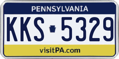 PA license plate KKS5329