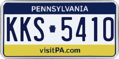 PA license plate KKS5410