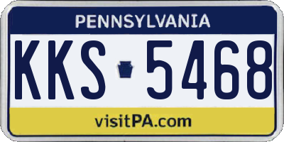 PA license plate KKS5468