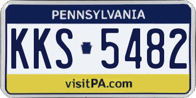 PA license plate KKS5482