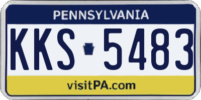 PA license plate KKS5483