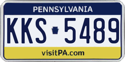 PA license plate KKS5489
