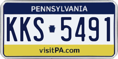 PA license plate KKS5491