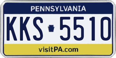 PA license plate KKS5510