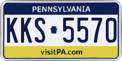 PA license plate KKS5570