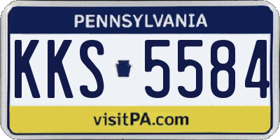 PA license plate KKS5584