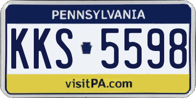 PA license plate KKS5598