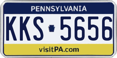 PA license plate KKS5656