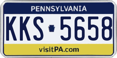 PA license plate KKS5658
