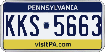 PA license plate KKS5663