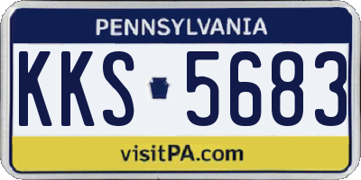 PA license plate KKS5683