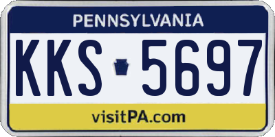 PA license plate KKS5697