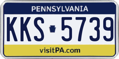 PA license plate KKS5739