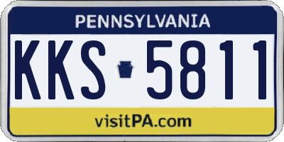 PA license plate KKS5811