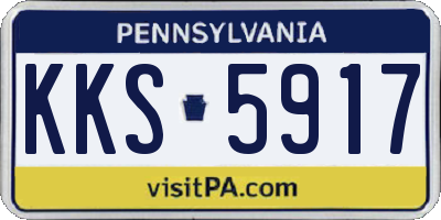 PA license plate KKS5917