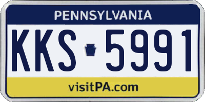 PA license plate KKS5991