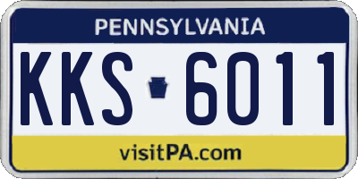 PA license plate KKS6011