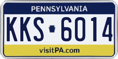 PA license plate KKS6014