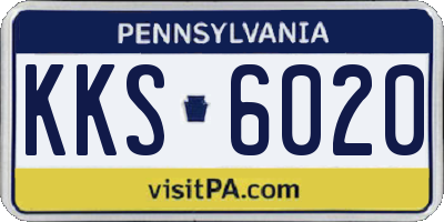 PA license plate KKS6020