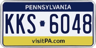 PA license plate KKS6048