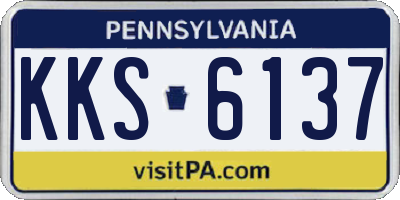 PA license plate KKS6137