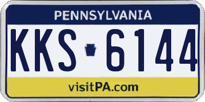 PA license plate KKS6144