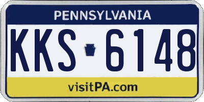 PA license plate KKS6148