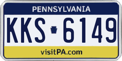PA license plate KKS6149