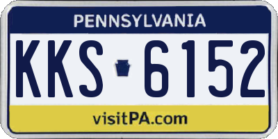 PA license plate KKS6152