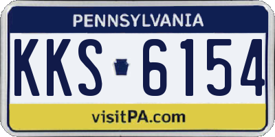 PA license plate KKS6154