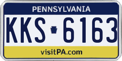 PA license plate KKS6163