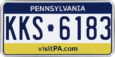 PA license plate KKS6183