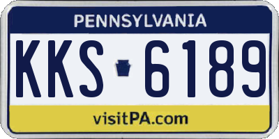 PA license plate KKS6189