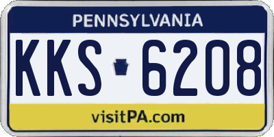 PA license plate KKS6208