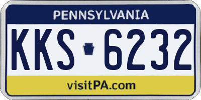 PA license plate KKS6232